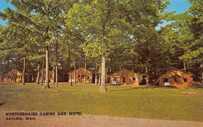 Northernaire Cabins and Motel - Old Postcard Photo (newer photo)
